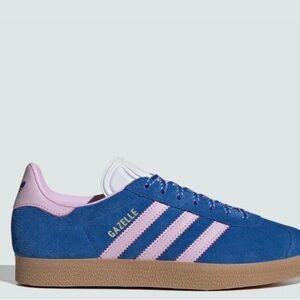 Adidas Gazelle Blue with Pink Highlights